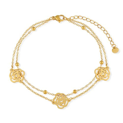 2/3 PCS Gold Anklets for Women Waterproof Boho Starfish, Seashell, Heart & Butterfly Charms Ankle Bracelets Non Tarnish Adjustable Layered Cuban Beaded Foot Chain Beach Jewelry for Summer Vacations - color: Gold Set 7
