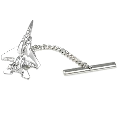 Men’s Tie Tack Tie Pin with Chain – Classic Lapel Pin Accessory for Dress Shirts, Suits & Formal Wear - style: MDTP-FT