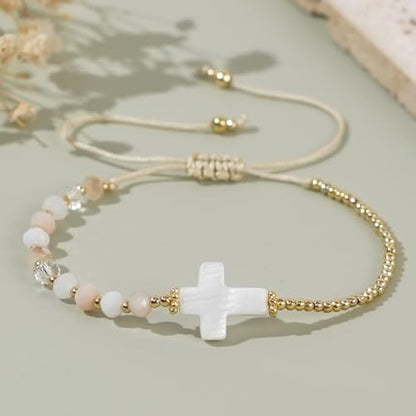 Adjustable Miyuki Beaded Bracelet for Women, Double Row Miyuki Beads | Miyuki beads, adjustable fit, braided construction, double-row design, party styling, bracelet jewelry for casual styling - color: colors03