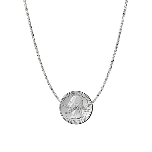 Savlano 925 Sterling Silver Solid Crisscross Roc Chain Necklace For Women - Made in Italy Comes With a Gift Box - style: 2.7MM