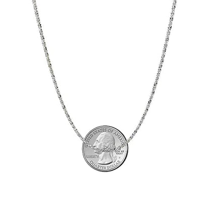 Savlano 925 Sterling Silver Solid Crisscross Roc Chain Necklace For Women - Made in Italy Comes With a Gift Box - style: 2.7MM