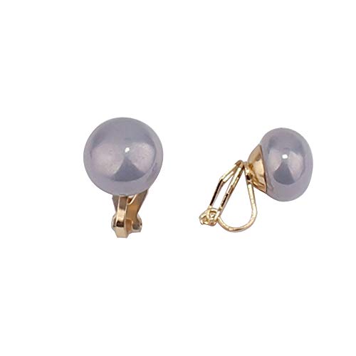 1-5 Pairs Pearl Clip on Earrings for Women Non Piercing Earrings Set Hypo-Allergenic Earrings - color: 5 Pairs Mixed Clip-ons