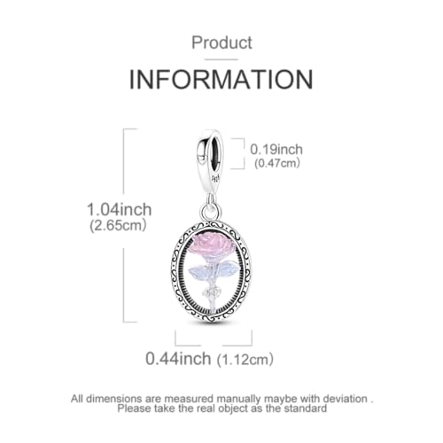 LNQOBU 925 Sterling Silver Charms Color-changing Chameleon Dangle Charm Beads Glow in the Dark Charme fits Pandora Bracelets and Necklace Jewelry Gift for Women - style: Glow in the dark 1730