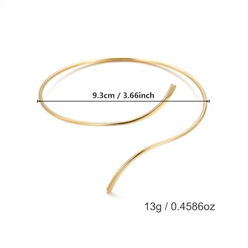 Minimalist Double Layered Open Cuff Anklet for Women 14K Gold Plated Adjustable Ankle Bracelet Chain Dainty Beach Holiday Fashion Jewelry Accessary - color: Gold