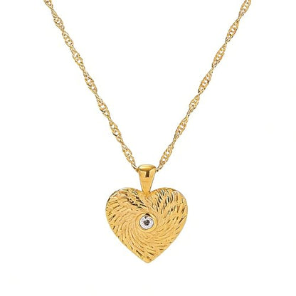 Unisex Celestial Gold Pendant Necklaces, Sun/Moon/Star/Angle Celestial Elements Unisex Choker Gold Lover Chains for Men and Women Jewelry - color: Gold Chain - Heart