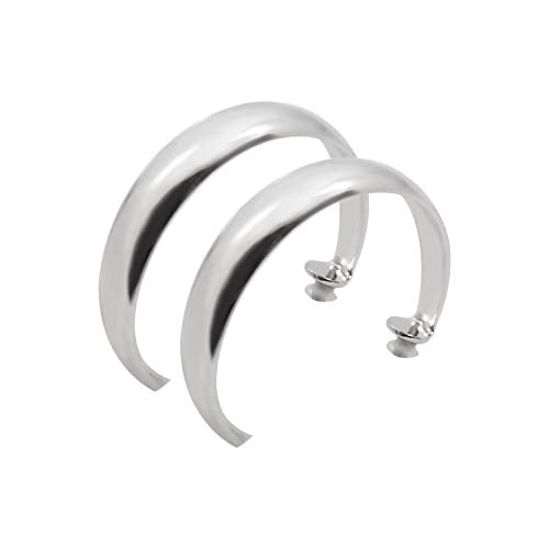Women's Twisted Invisible Hoop Clip On Earrings Gold Silver Textured Comfortable Non Pierced Earrings - color: Hoop2 Silver