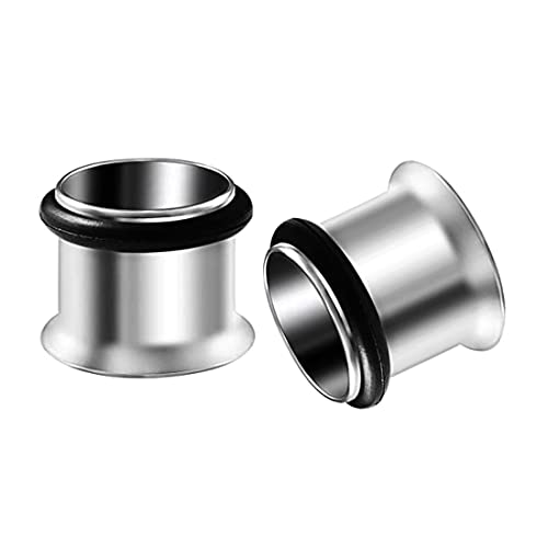 HEKEUOR Ear Tunnels Stretching Kit Stainless Steel Gauge Plugs Set Single Flared Stretching Kit 00g 7/16 1/2 9/16 5/8 3/4 7/8 1 Inch - style: 13MM