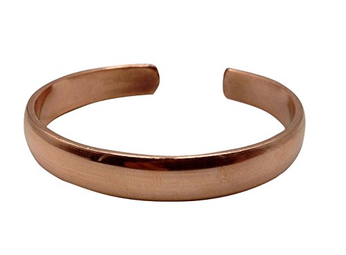 Healing Lama™ Hand Forged 100% Copper Bracelet. Made with Solid and High Gauge Pure Copper. - style: Plain