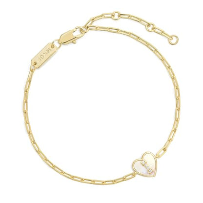 Gold Initial Bracelet For Women, 14k Gold Letter Bracelets | Adjustable Stacking Bracelets Jewelry Gift For Women, Valentines Mother Christmas Jewelry for Women Her 6.5-8 Inch - color: I