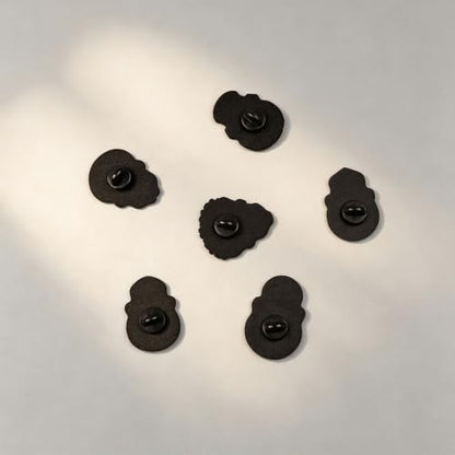 4/6/9/10/12/16/20PCS Cute Enamel Pins Bulk Set, Art Aesthetic Lapel Brooches, Humorous Quote Pins for Backpacks Jackets Hats Bags, Novelty Cool Badges for Women, Men, Teens, Kids - style: 6pcs Skull