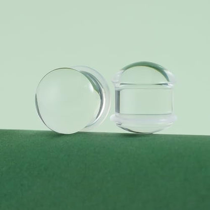 Precise Dimensions Set Color Acrylic O-Ring Ear Plugs Tunnels Gauges Stretcher Piercings Kit - color: White, size: 10-14mm