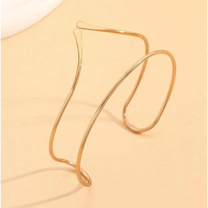 Harry and Henry Arm Cuff Gold Upper Arm Jewelry for Women Adjustable Open Cuff Bangle Bracelets Armband Jewelry Summer Outfits for Women 2026 - color: A:Gold open arm cuff bracelet