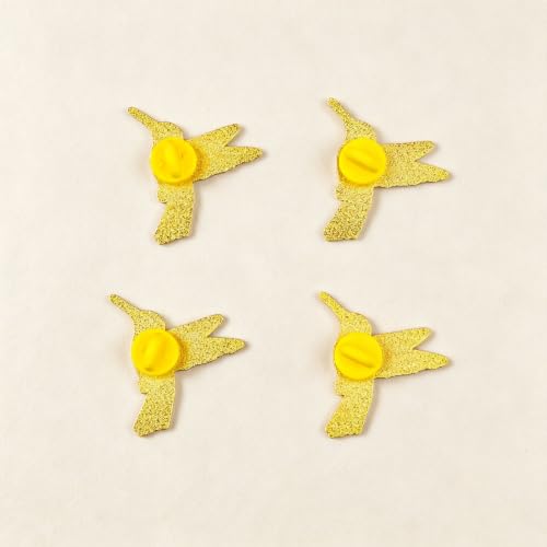 4/6/9/10/12/16/20PCS Cute Enamel Pins Bulk Set, Art Aesthetic Lapel Brooches, Humorous Quote Pins for Backpacks Jackets Hats Bags, Novelty Cool Badges for Women, Men, Teens, Kids - style: 4pcs Hummingbird
