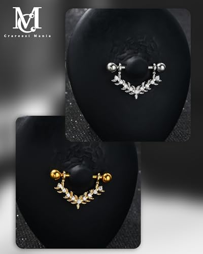 Nipple Shield Ring 316L Stainless Steel Nipple Piercing Jewelry 14G Flower Nipple Barbell for Women and Men - color: Silver