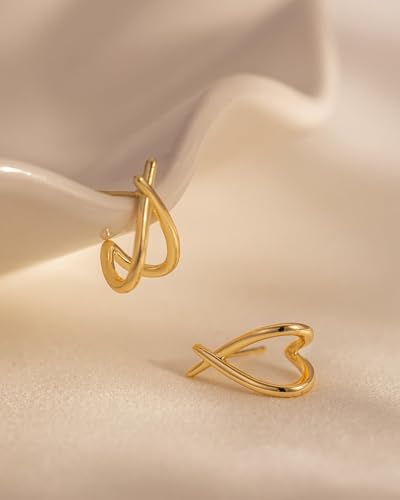 Stud Earrings for Women- 14K Gold/White Gold Plated/Black Bow Dragon Softball Snake Bat Stud Earrings - color: Ear Cuff Stud