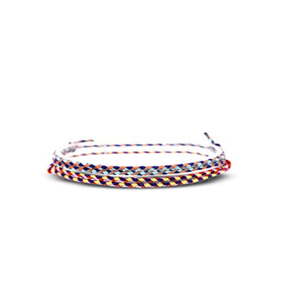 Made by Nami 2 Pcs Wave String Ankle Bracelets for Women Waterproof & Adjustable Thin Braided Anklet Surfer Boho Ankle Bracelet Set of 2 Beach Accessories - color: Multi Set