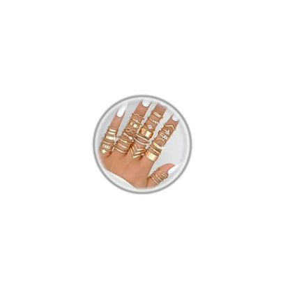 Knuckle Rings Set for Women, Dainty Stackable Midi Rings Simple Stacking Joint Finger Rings Pack Adjustable Cute Butterfly Heart Rings Mixed Size - style: D-30Pcs