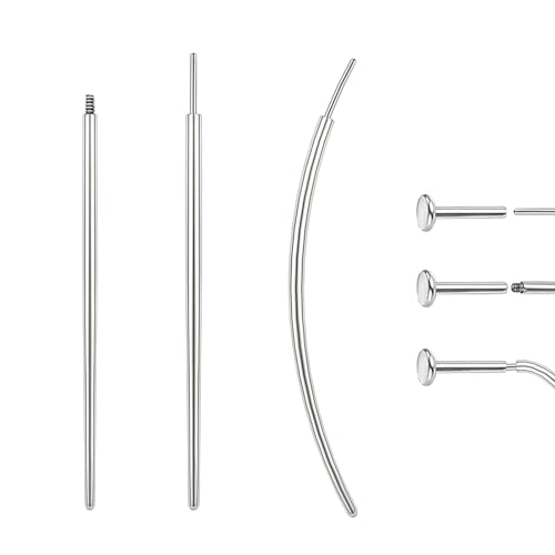 Piercing Taper Ball Grabber Tool Stainless Steel Nose Ear Piercing Kits | Nose Septum Eyebow Helix Conch Tragus Daith Piercing Jewelry Changing Tool,14G 16G 18G 20G Flat Back Earrings Applicator Tool - style: 18G Piercing Taper