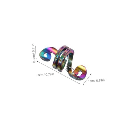 Healifty 50pcs Dreadlock Accessories Metal Hair Jewelry for Braids Spiral Coil Clips for Women African Dread Braid Holder Hair Decoration Set
