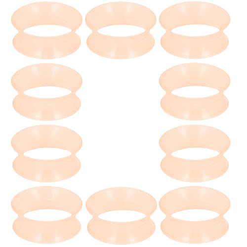 10G-25mm Flesh Skin Solid Soft Silicone Gauges Plugs for Ears Saddle Double Flared Ear Gauges Flesh Stretching Kit Expander Hide Tunnels Plugs Piercing Jewelry for Women Men - color: 16mm=5/8 inch