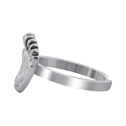 Gem Avenue 925 Sterling Silver Toe Rings Collections – Beach, Celtic, Heart, Dolphin, Flower & More Designs for Women – Elegant Adjustable Summer Jewelry - style: Style 19