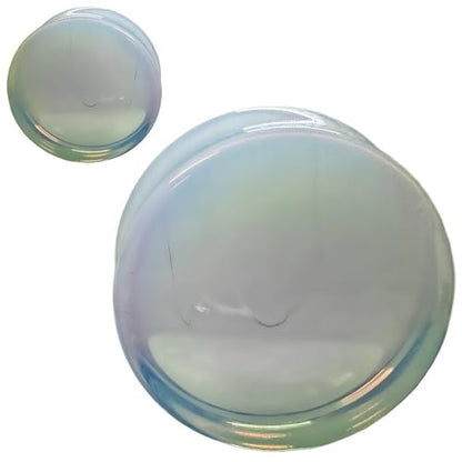 Opalite Organic Stone Ear Plugs Gauges Sold in Pairs - style: 25mm-1 inch