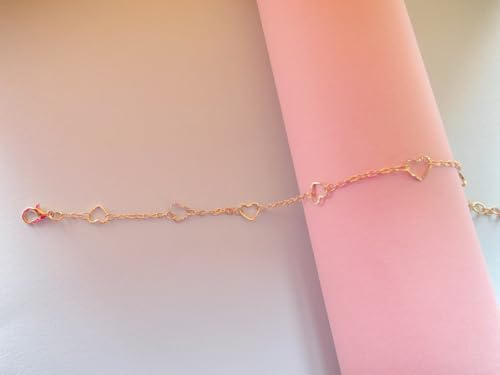 Layered Ankle Bracelets for Women, Heart Anklets Summer Beach Jewelry - style: heart