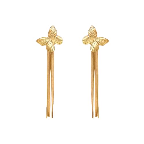Long Earrings for Women Dangling Black Tassel Earrings Fringe Earrings Formal Elegant Earrings Bridesmaid Jewelry - style: style 3 - butterfly 1