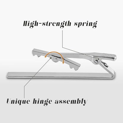 Roctee Tie Clips for Men, 3 Pack Men's Tie Clips Necktie Tie Bars Tie Pins for Men Accessories - style: Silver