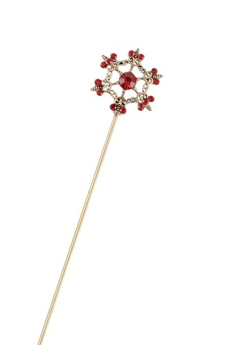 Alilang Women's Elegant Vintage Hat Pin Bendable Long Needle Lapel Pins Brooches on Hair Hat Scarf - color: 1pc Elegant