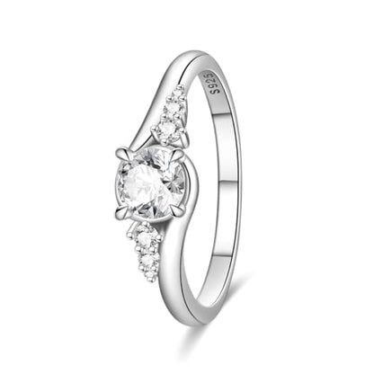 KUNSIR 925 Sterling Silver Rings Classic Cubic Zirconia Eternity Promise Statement Anniversary Wedding Bands Engagement Rings for Women Infinity Forever Love Ring Size 7-9 - style: Guardian Galaxy Ring