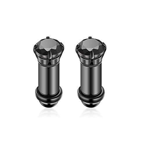 2/4/6/8 Gauge Earrrings Plugs Tunnels Gauges for Ears - color: steel6mm
