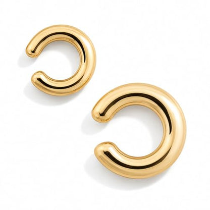 Ear Cuff Earrings for Women Chunky Ear Cuffs Non Piercing | Clip on cartilage earrings helix fake earrings jewelry trendy stuff christmas gift stocking stuffers - color: B