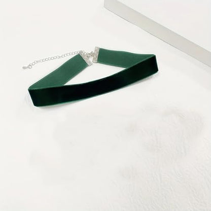 St. Patrick's Day Choker Necklace for Women Irish Green Velet Necklace St. Patrick's Ribbon Green Collar Necklaces Saint Patricks Day Jewelry Gifts Accessories - color: wide