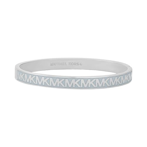 Michael Kors Silver-Tone Bracelet for Women; Bracelets; Jewelry for Women - color: MK Repeating Logo