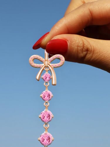 Belly Button Ring Surgical Stainless Steel Belly Button Rings for Women Pink Piercing Jewelry Dangling Belly Ring Pack - color: Gold
