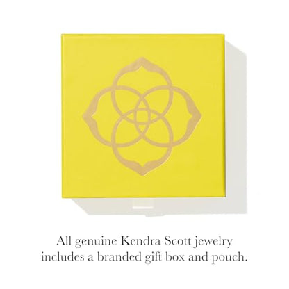 Kendra Scott Letters A-Z Pendant Necklace for Women, Fashion Jewelry, 14k Gold-Plated Brass - color: Letter J