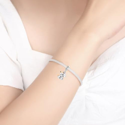 925 Sterling Silver Charms fits Bracelets and Necklace Pendant Bead Charms Jewelry Gift for Women Family Friends - style: Cat Charm