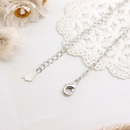 Silver Heart Charm Link Anklet for Women, Adjustable Handmade Cubic Zirconia Stackable Waterproof Summer Beach Chain Anklets Jewelry Accessories Gift - color: Silver Opal Heart