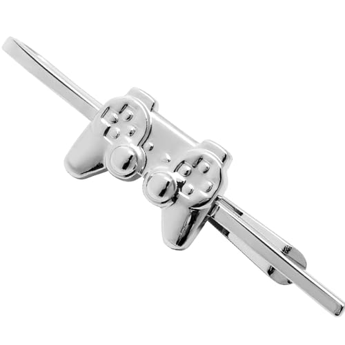 HAWSON Various Tie Clips for Men Unique, Funny Novelty Mens Tie Bar, Personalized Tie Pins for Men, Theme Wedding Party Gifts - style: Game Controller