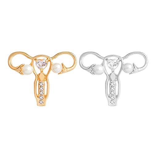 Fashion Pearl Brooch, Sweater Shawl Pearl Pin, Elegant and Fashionable | Enhance your Temperament, Suitable for a Variety of Occasions to Wear, 2PCS - color: Brooch A
