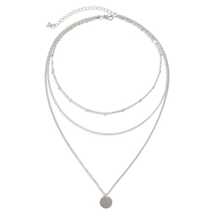 Layered Gold Necklace for Women Boho Turquoise Beaded Chain Set with Long Coin Pendant Trendy Y Necklace for Everyday Jewelry Gifts boho fashion fall fashion jewelry womens fashion - color: H-Sequin chain multi-layer necklace