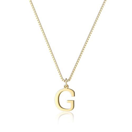 Foxgirl Gold Initial Necklaces for Women, Dainty Gold Letter Necklace Tiny A-Z Pendant Choker Necklace Trendy Cute Personalized Monogram Name Necklace Gold Jewelry Necklace for Women Gift | Tiny Letter Pendant on a Dainty Choker Chain, Personalized Everyd