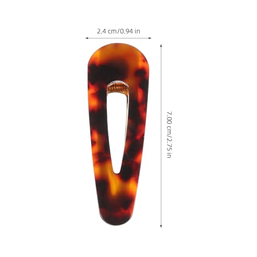 3pcs Acrylic Hair Clips for Women with Creative Water-shaped Hair Barrette Set Easy to Carry for Travel and Outing Decorative and Secure Hold