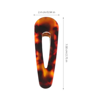 3pcs Acrylic Hair Clips for Women with Creative Water-shaped Hair Barrette Set Easy to Carry for Travel and Outing Decorative and Secure Hold