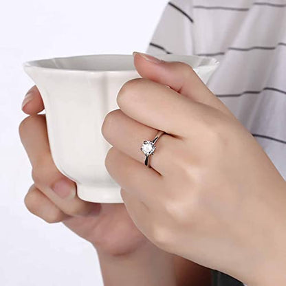 4pcs Set Zirconia Pendant Necklace Earrings Ring Bangle Set Silver Crystal Fashion Adjustable Zircon Jewelry for Women Wife Party Prom Engagement Wedding Gifts - style: Contemporary