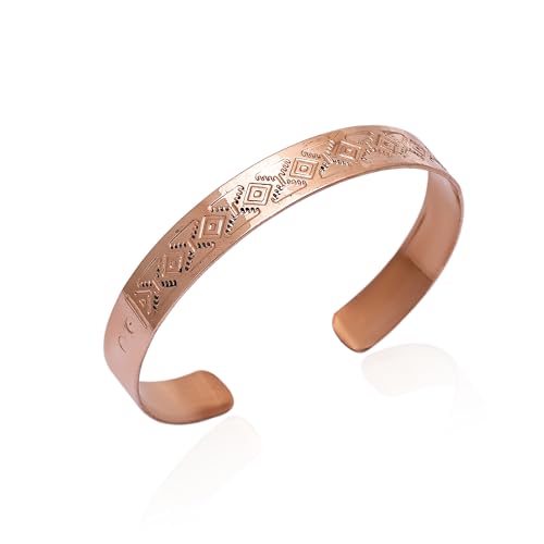 Pure Copper Cuff Bracelet Collection | Byzantine, Textured & Geometric Designs | Traditionally Worn Wellness Jewelry for Balance & Mindful Living | Unisex Open Bangle