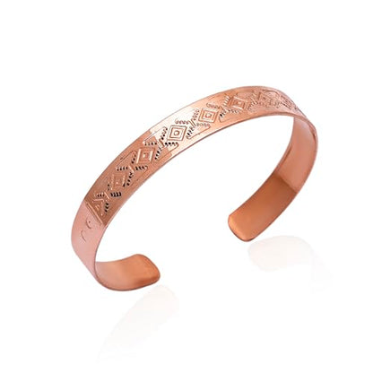 Pure Copper Cuff Bracelet Collection | Byzantine, Textured & Geometric Designs | Traditionally Worn Wellness Jewelry for Balance & Mindful Living | Unisex Open Bangle