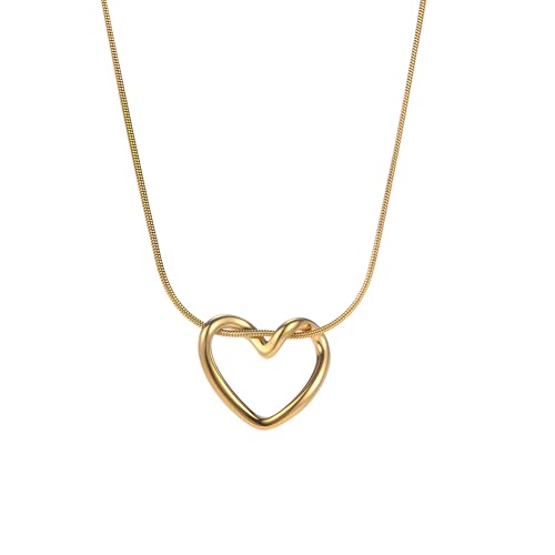 Heart Pendant Necklace – Dainty & Minimalist Style for Daily Wear - style: Minimalist/Dainty