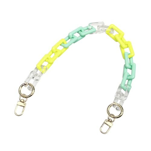 Acrylic Resin Chain for Purse,Handbag Decoration Chain Strap,Bag Accessories Chain Charms - color: Series 1/Square/Clear Yellow